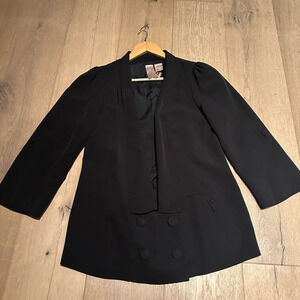 Edgy Unique Elegant Black Jacket 20% off